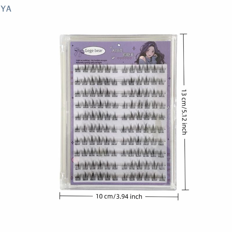Eyelash Extension Double Lash - 【SA】【SA】رموش صناعية بدون غراء بتصميم شمسي،
