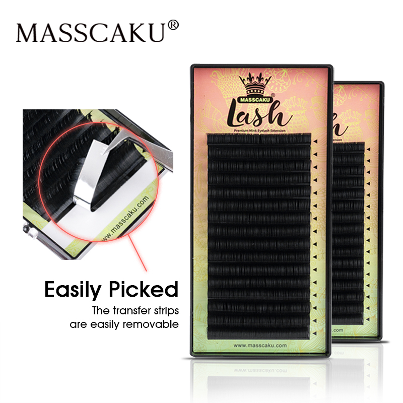رموش صناعية MASSCAKU بجميع الأ - مراجعة Eyelash Extension Natural Classic وسعره