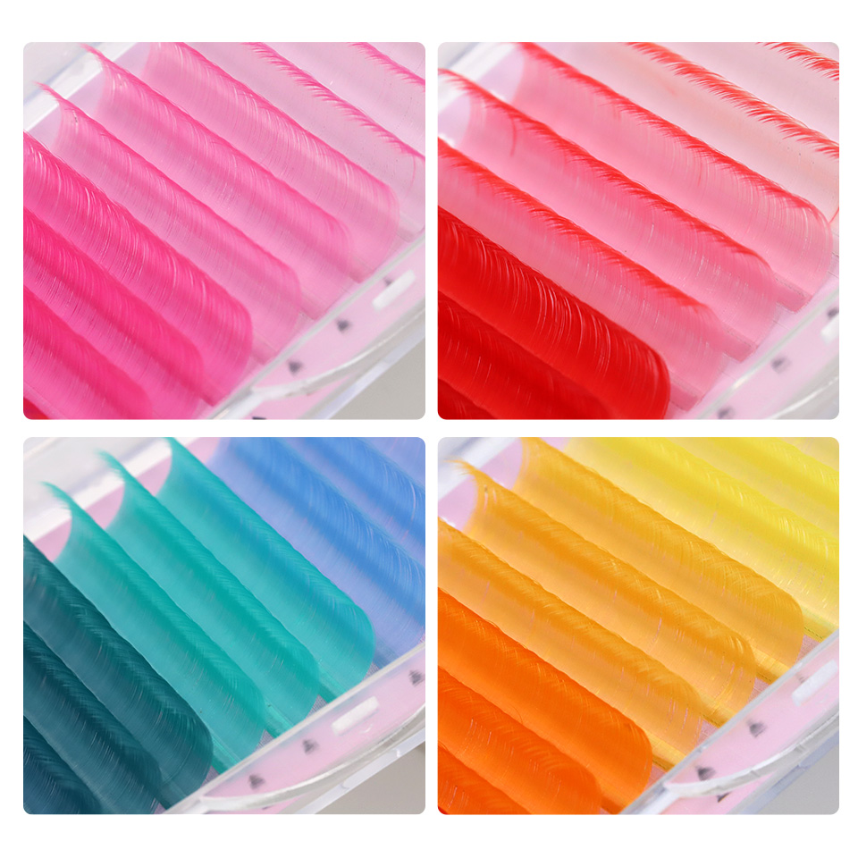 رموش AGUUD مزيج ملون بحجم روسي - مراجعة Lash Tile Palette وسعره
