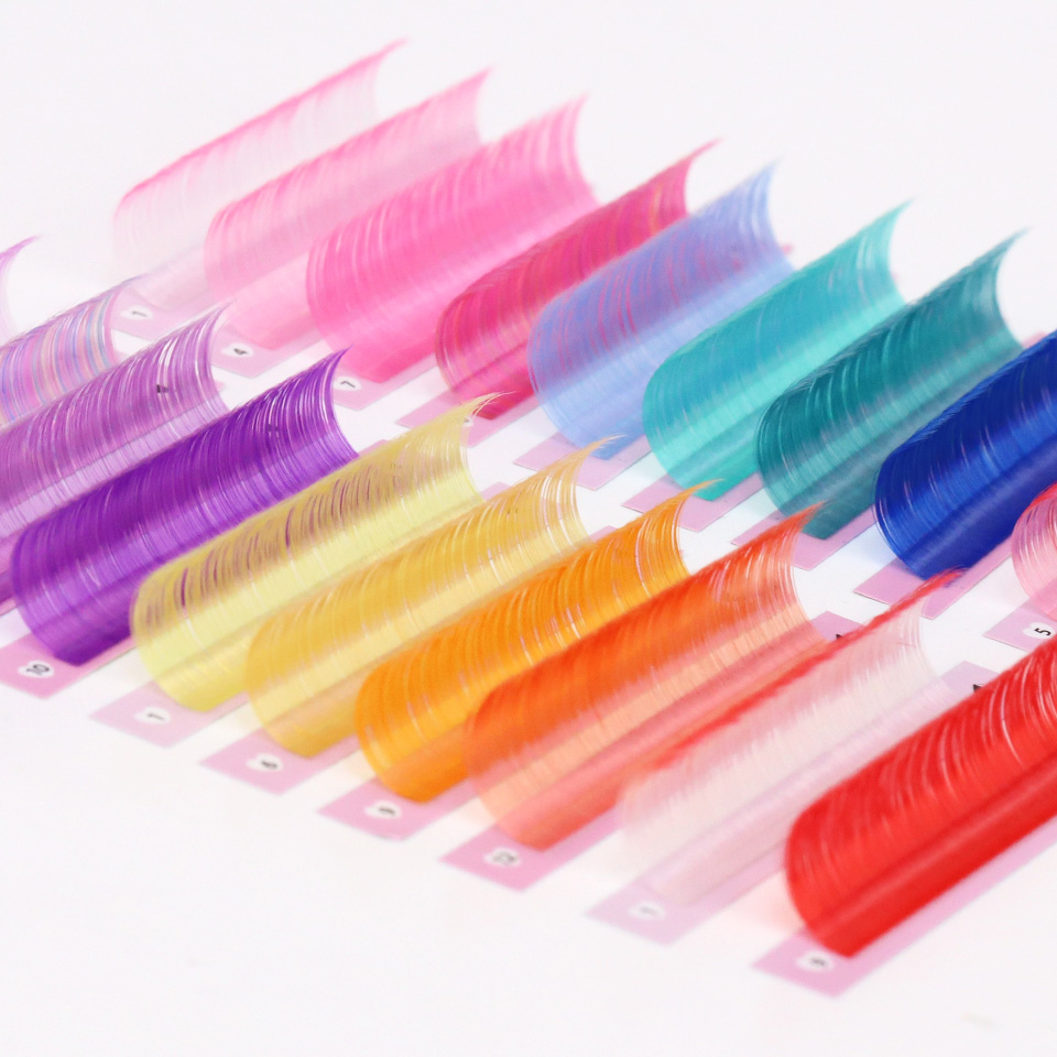رموش AGUUD مزيج ملون بحجم روسي - مراجعة Lash Tile Palette وسعره