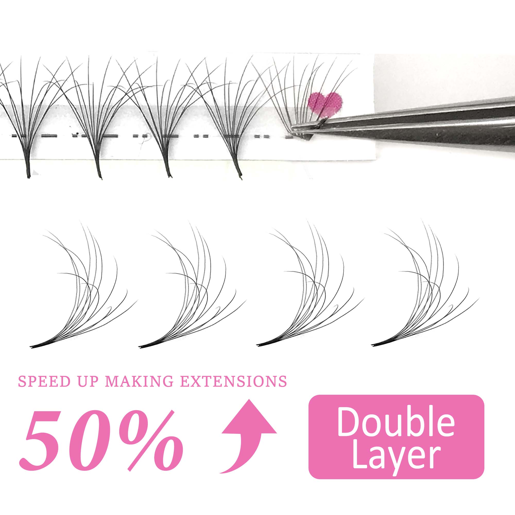 COMANGO جميل طبقة مزدوجة رقيق  - مراجعة Eyelash Extension Mega Volume وسعره