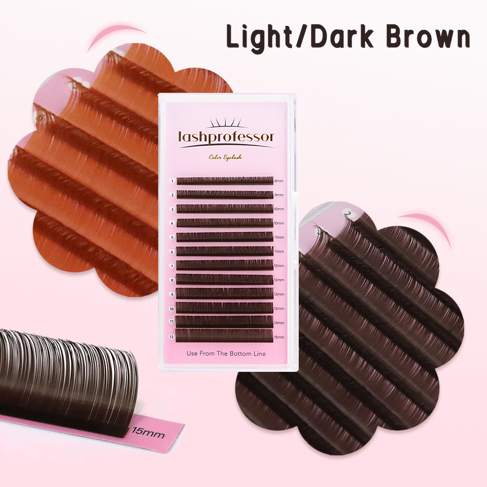 بني داكن رمش تمديد 0.05 0.07 م - مراجعة Lash Tile Palette وسعره