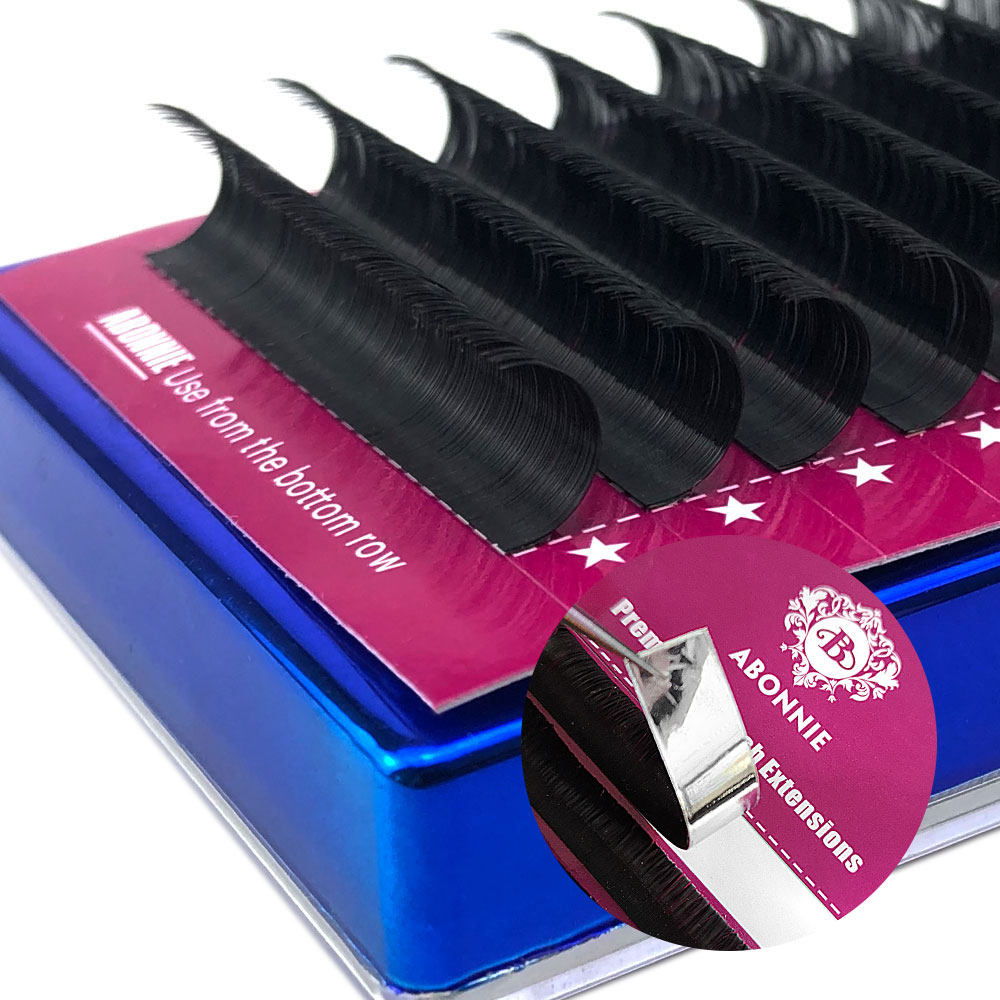 Abonnie B Curl 8-15mm رموش فرد - مراجعة Eyelash Extension Natural Classic وسعره