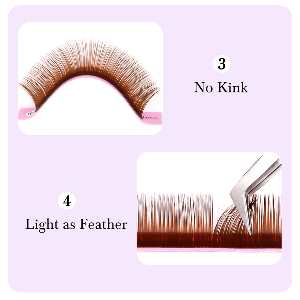 رموش بنية لشوكولاتة الكاكاو، ر - مراجعة Eyelash Extension Natural Classic وسعره